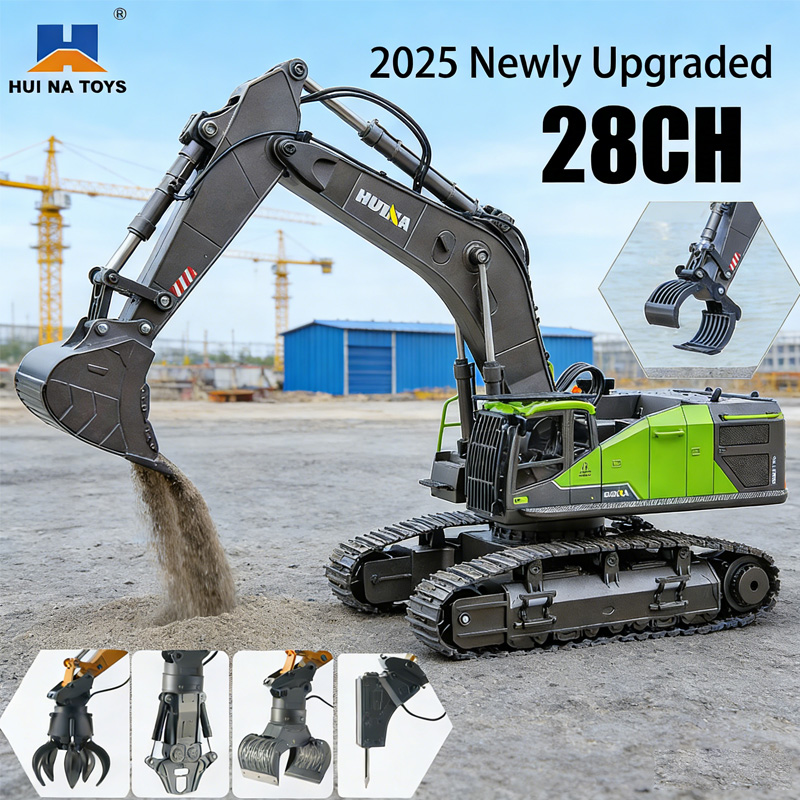 Heavy Equipment Games - 2025 Nueva excavadora teledirigida Huina 1593