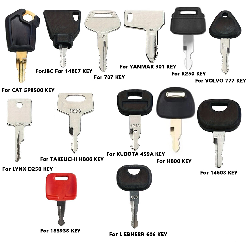 Heavy Equipment Key Set - Juego de 13 Llaves de Encendido