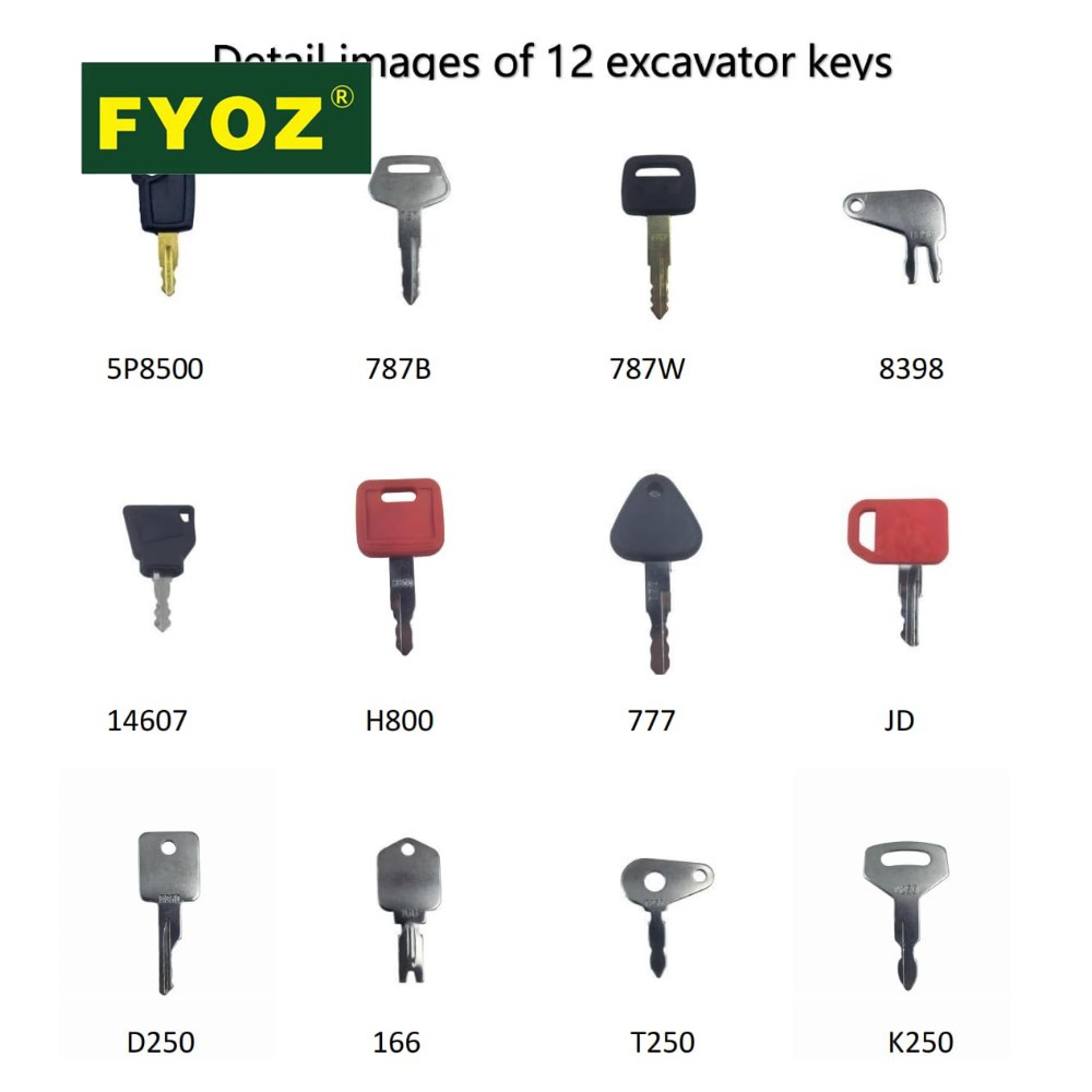 Juego de 12 llaves de encendid - Heavy Equipment Key Set reseña y precio