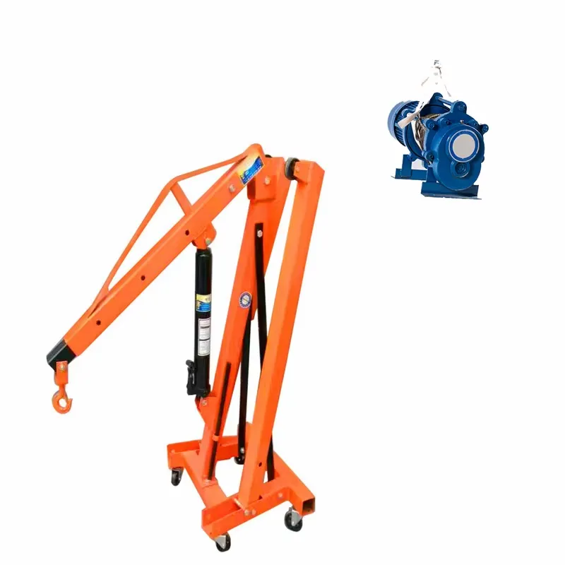 Grúa mecánica hidráulica roja  - Heavy Equipment Jack Stands reseña y precio