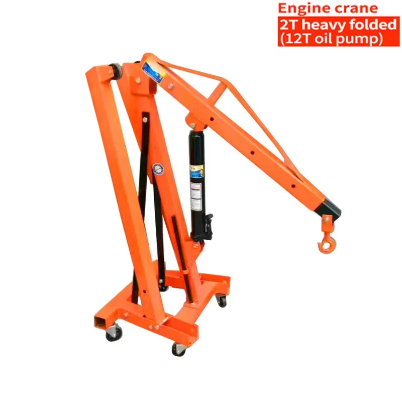 Grúa mecánica hidráulica roja  - Heavy Equipment Jack Stands reseña y precio