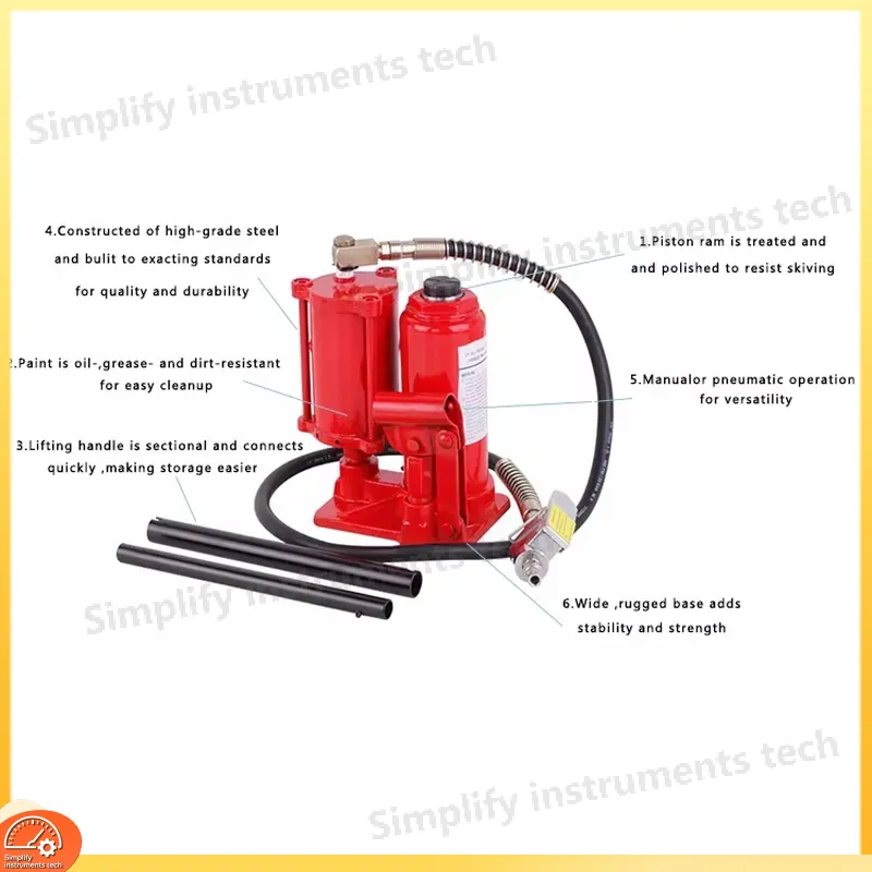 Gato hidráulico neumático de 5 - Heavy Equipment Jack reseña y precio