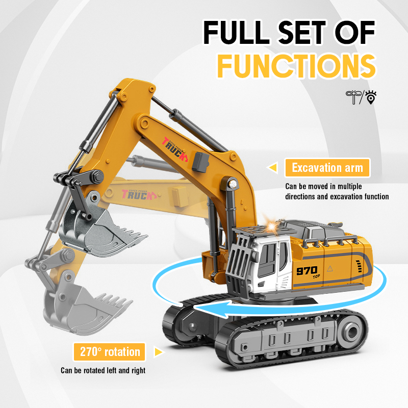 Excavadora a control remoto mi - Heavy Equipment Games reseña y precio
