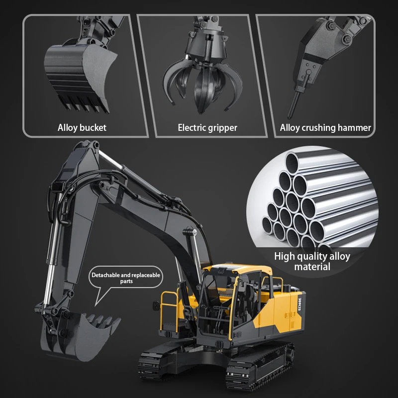 Tractor de aleación de excavad - Heavy Equipment Games reseña y precio