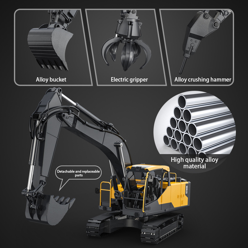 Double E E598 EC160E 1:16 E593 - Heavy Equipment Games reseña y precio