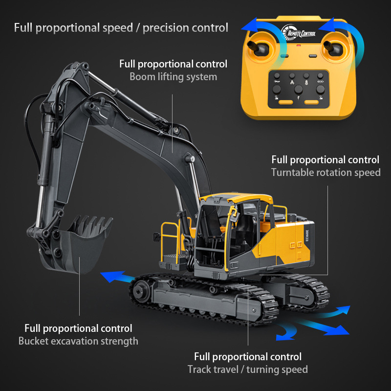 Double E E598 EC160E 1:16 E593 - Heavy Equipment Games reseña y precio