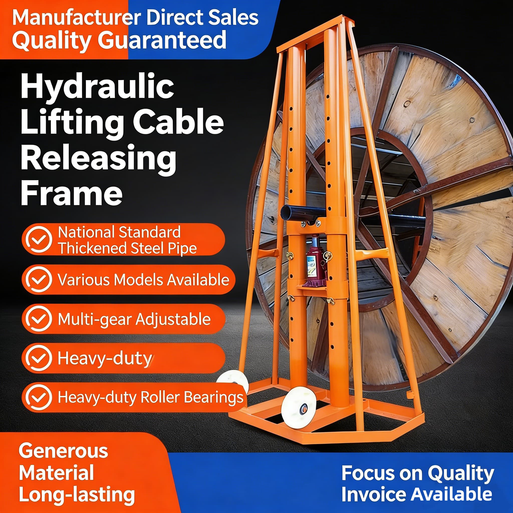 Soportes hidráulicos ajustable - Heavy Equipment Jack Stands reseña y precio
