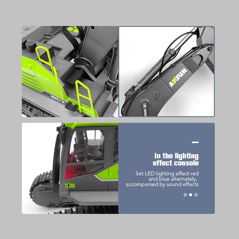 Huina-excavadora a control rem - Heavy Equipment Games reseña y precio