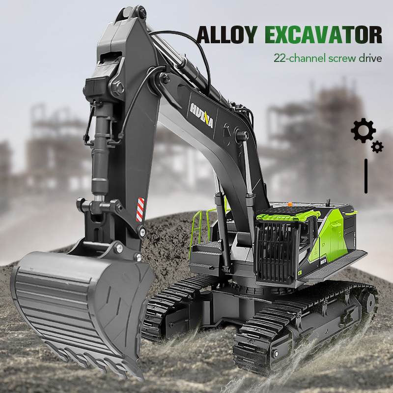 Huina-excavadora a control rem - Heavy Equipment Games reseña y precio