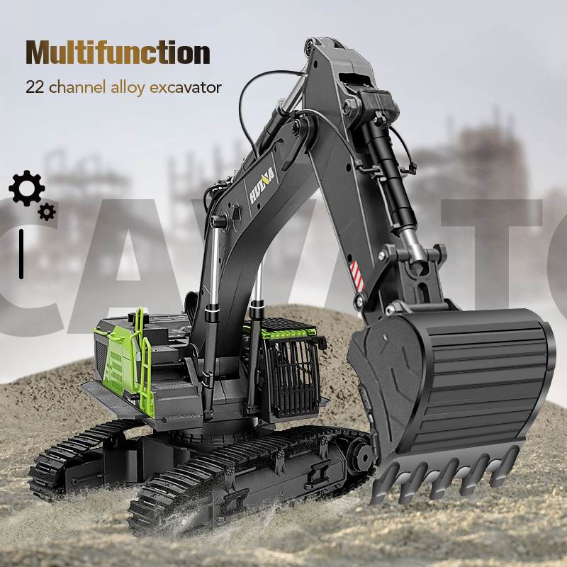 Huina-excavadora a control rem - Heavy Equipment Games reseña y precio