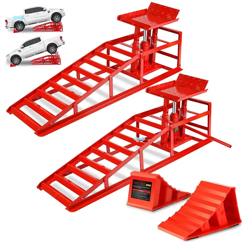 Rampas Hidráulicas de Alta Cal - Heavy Equipment Jack Stands reseña y precio