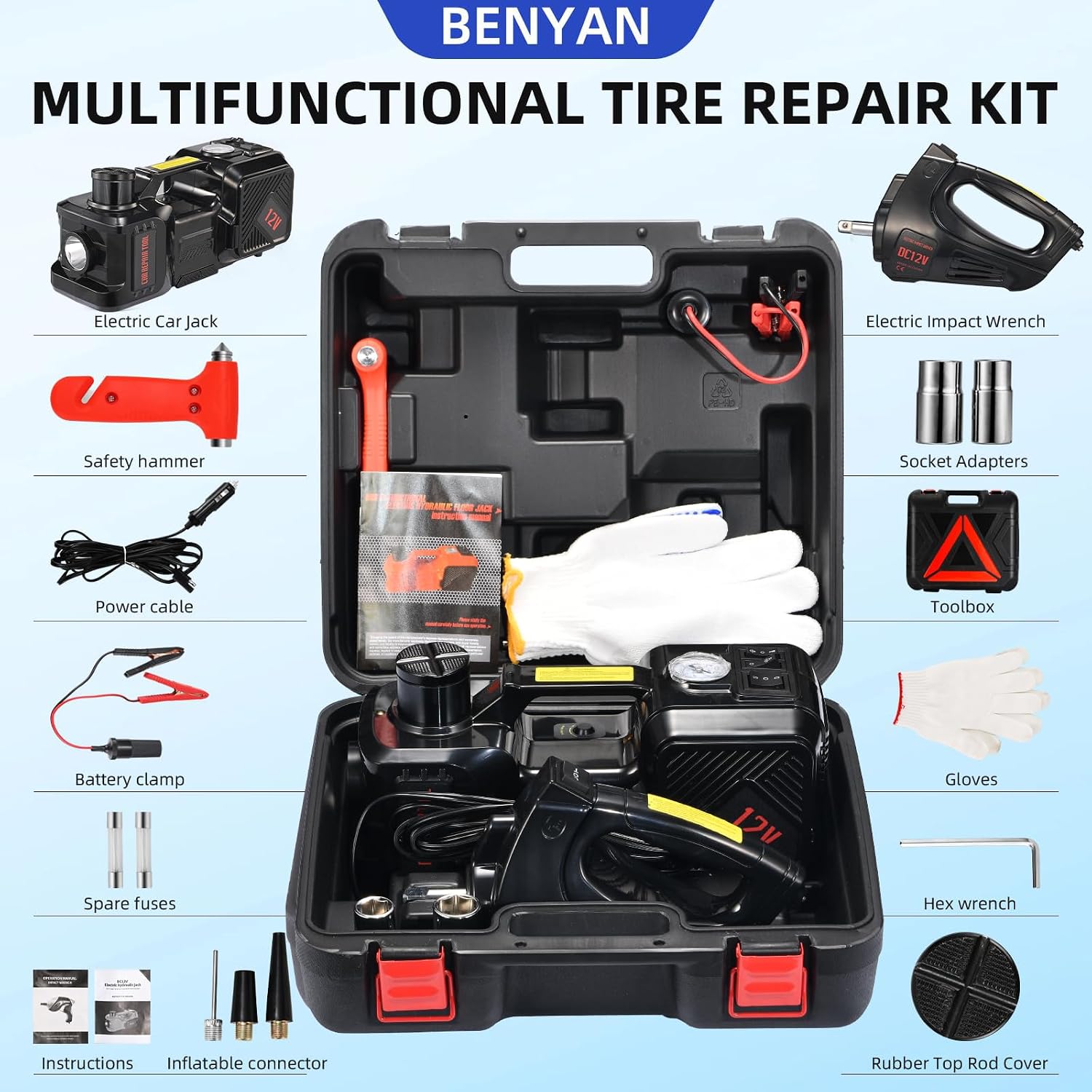 Kit de gato eléctrico para coc - Hydraulic Floor Jack reseña y precio