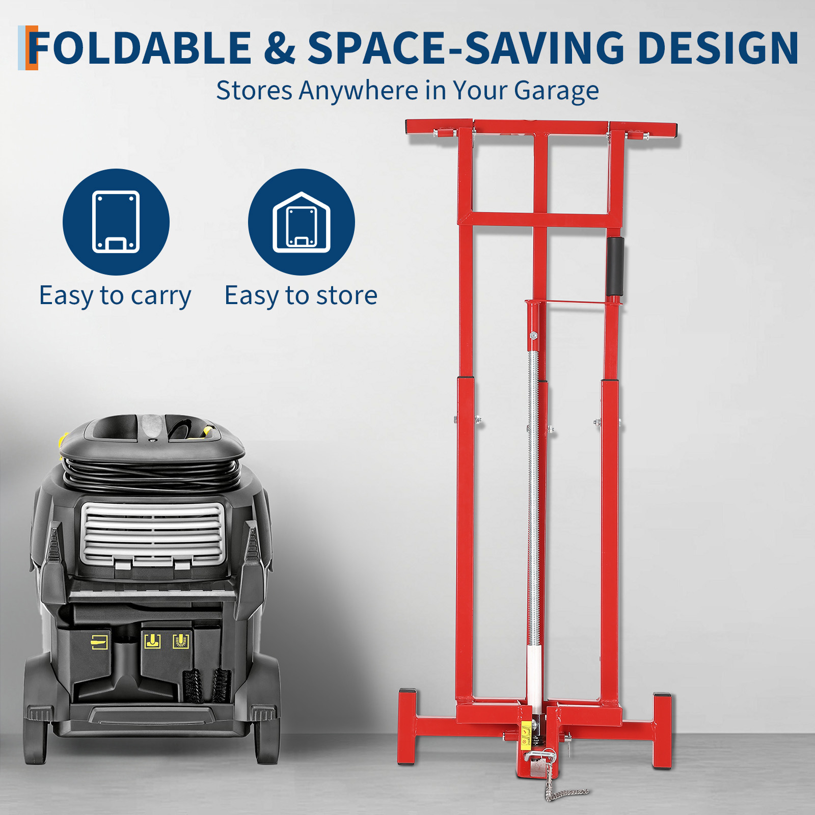 Soporte Plegable Reforzado par - Heavy Equipment Jack Stands reseña y precio