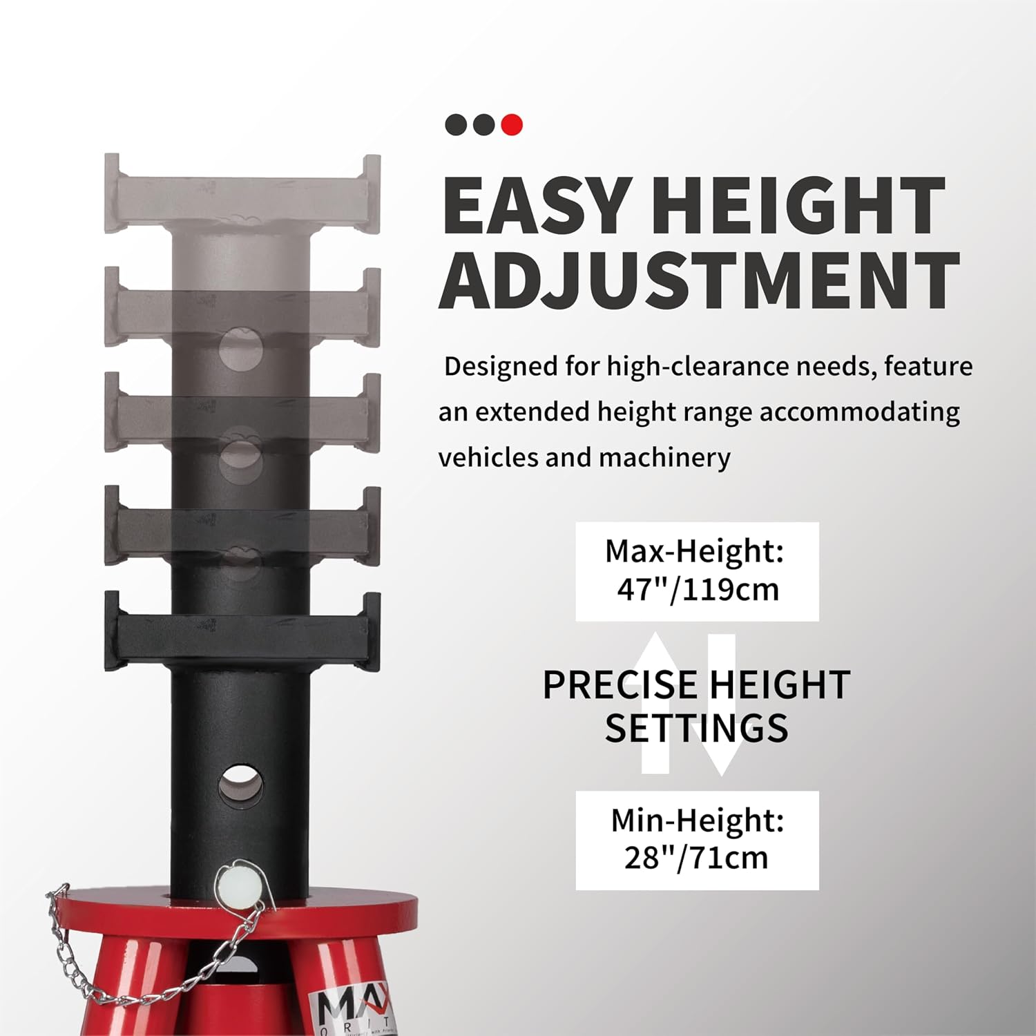 Soporte de elevación tipo pasa - Heavy Equipment Jack Stands reseña y precio