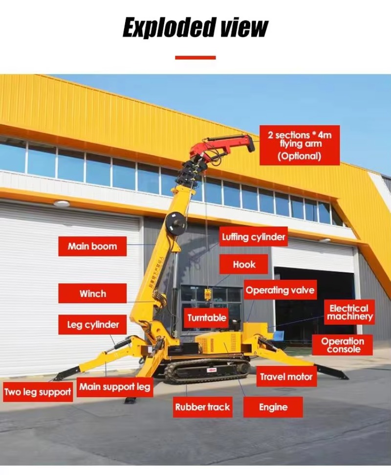 Grúa Araña Hidráulica de 8T, M - Heavy Equipment Handling reseña y precio