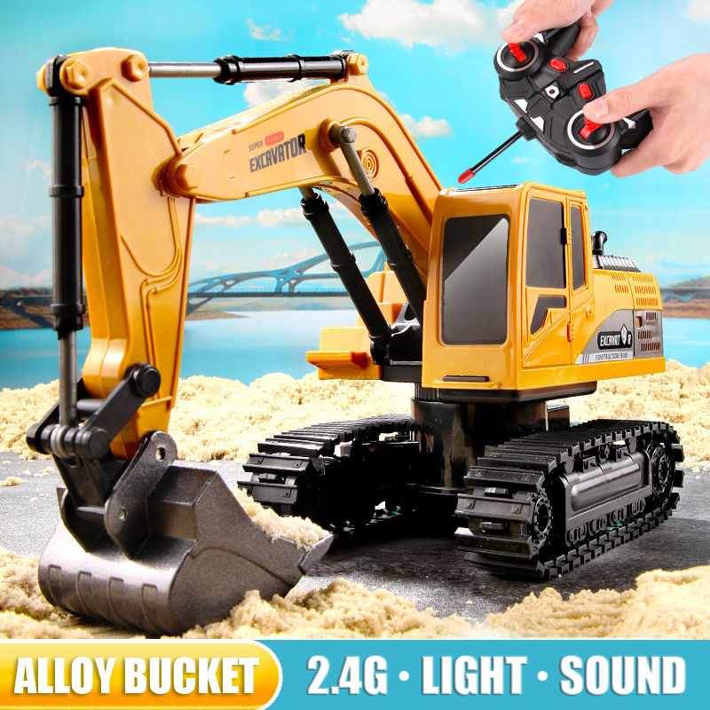 Excavadora RC de 2,4 Ghz, 6 ca - Heavy Equipment Games reseña y precio