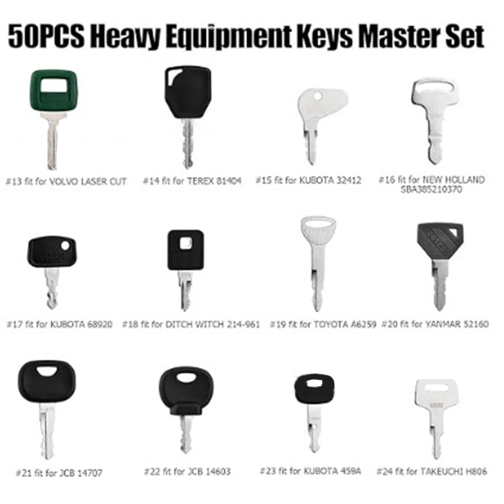 Juego de 50 Llaves Maestras pa - Heavy Equipment Key Set reseña y precio